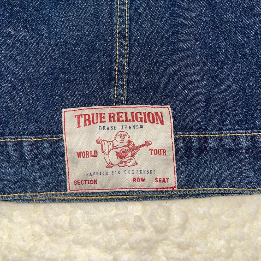 True Religion Denim Trucker Jacket - Medium Dreamy Wash - Picture 9 of 9